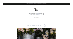 Desktop Screenshot of hemingwayslondon.com